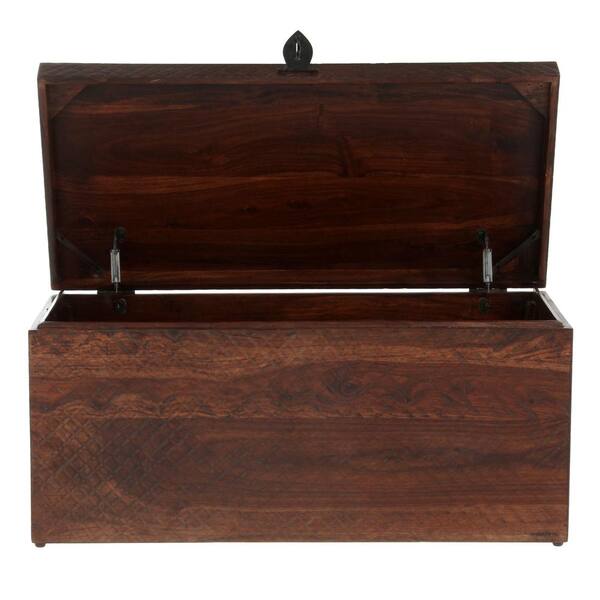 Home Decorators Collection Walnut Brown Wood Coffee Table with Lift Top
