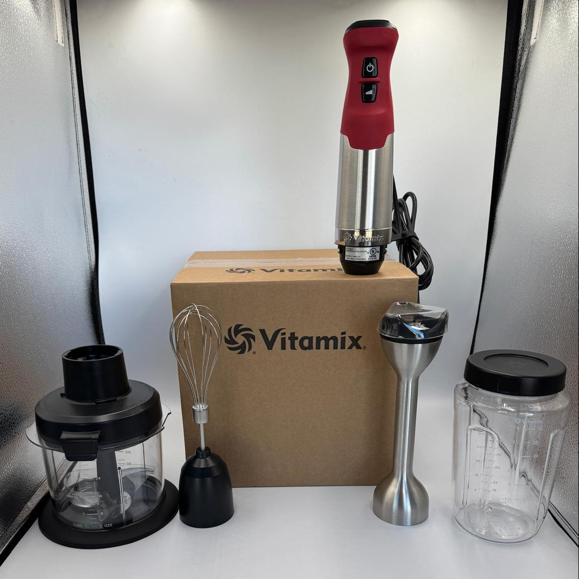 Vitamix 5 Speed Immersion Blender Bundle in Red