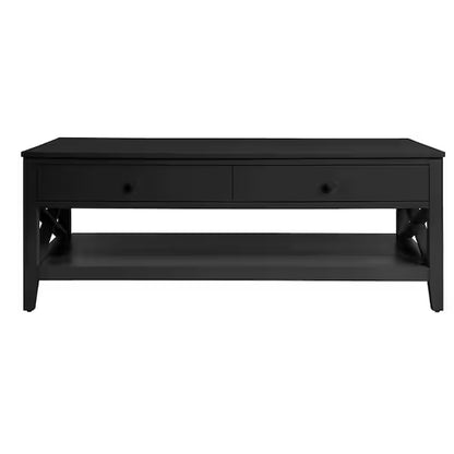 StyleWell Oakley Charcoal Black Wood Coffee Table