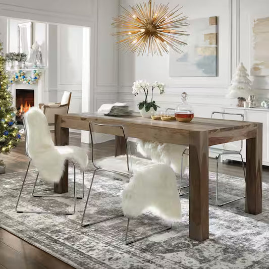 Home Decorators Collection Edmund Smoke Gray Dining Table