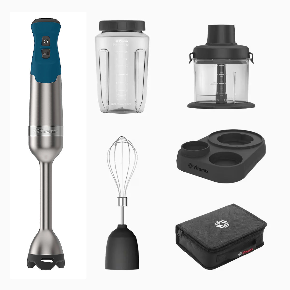 Vitamix 5 Speed Immersion Blender Bundle in Deep Sea