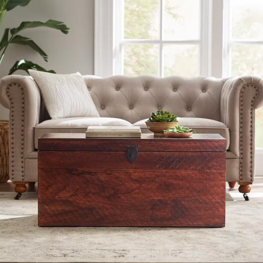 Home Decorators Collection Walnut Brown Wood Coffee Table with Lift Top